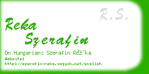 reka szerafin business card